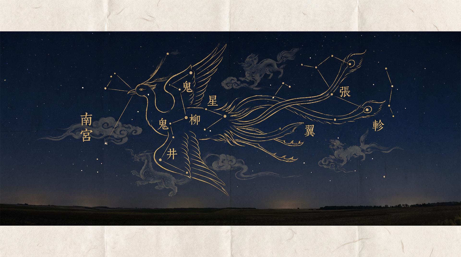 南方朱雀七宿星图 - 南宫体育